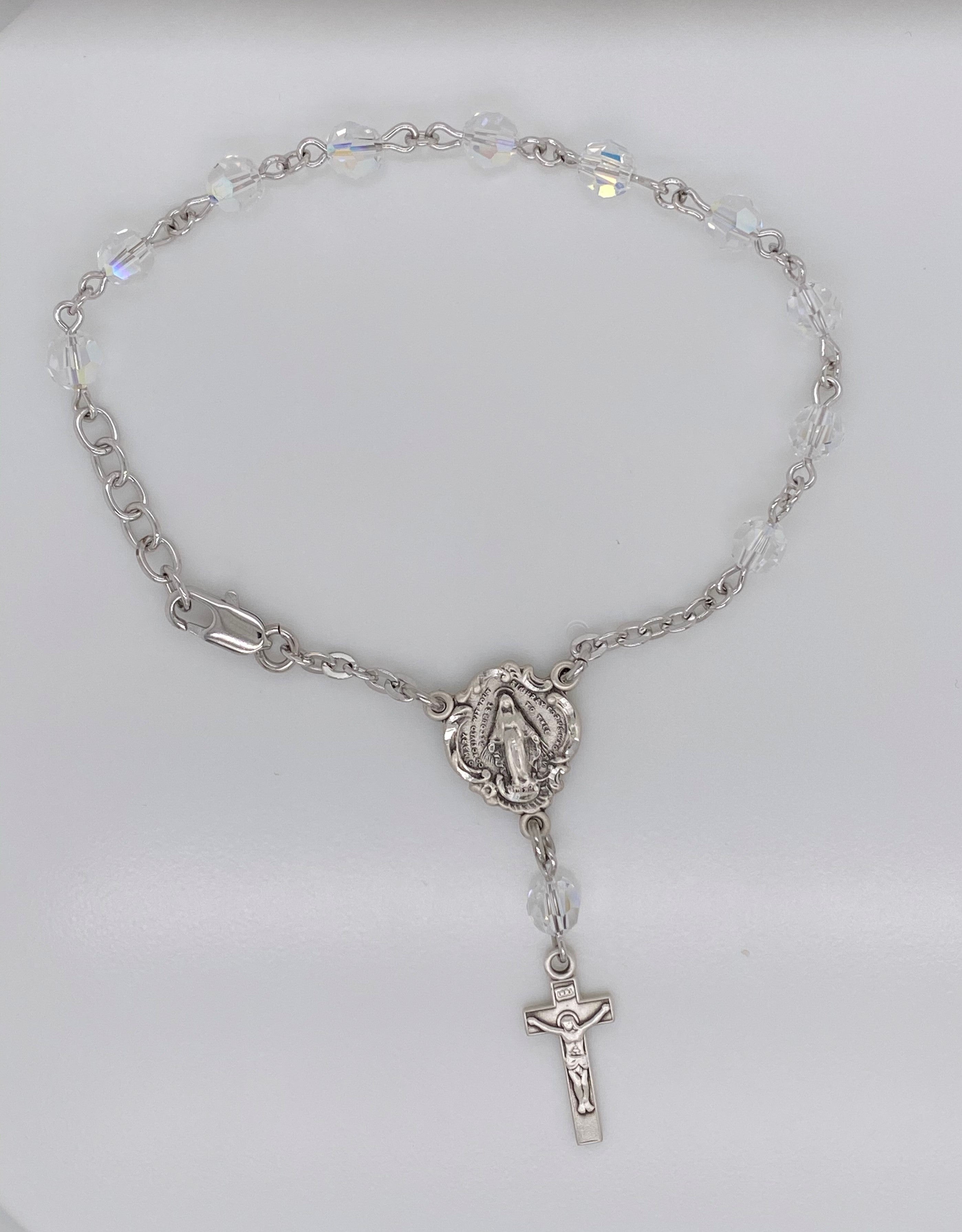 5mm Finest Crystal Communion Bracelet(97CTR)-(S1802CFX)-Bxd