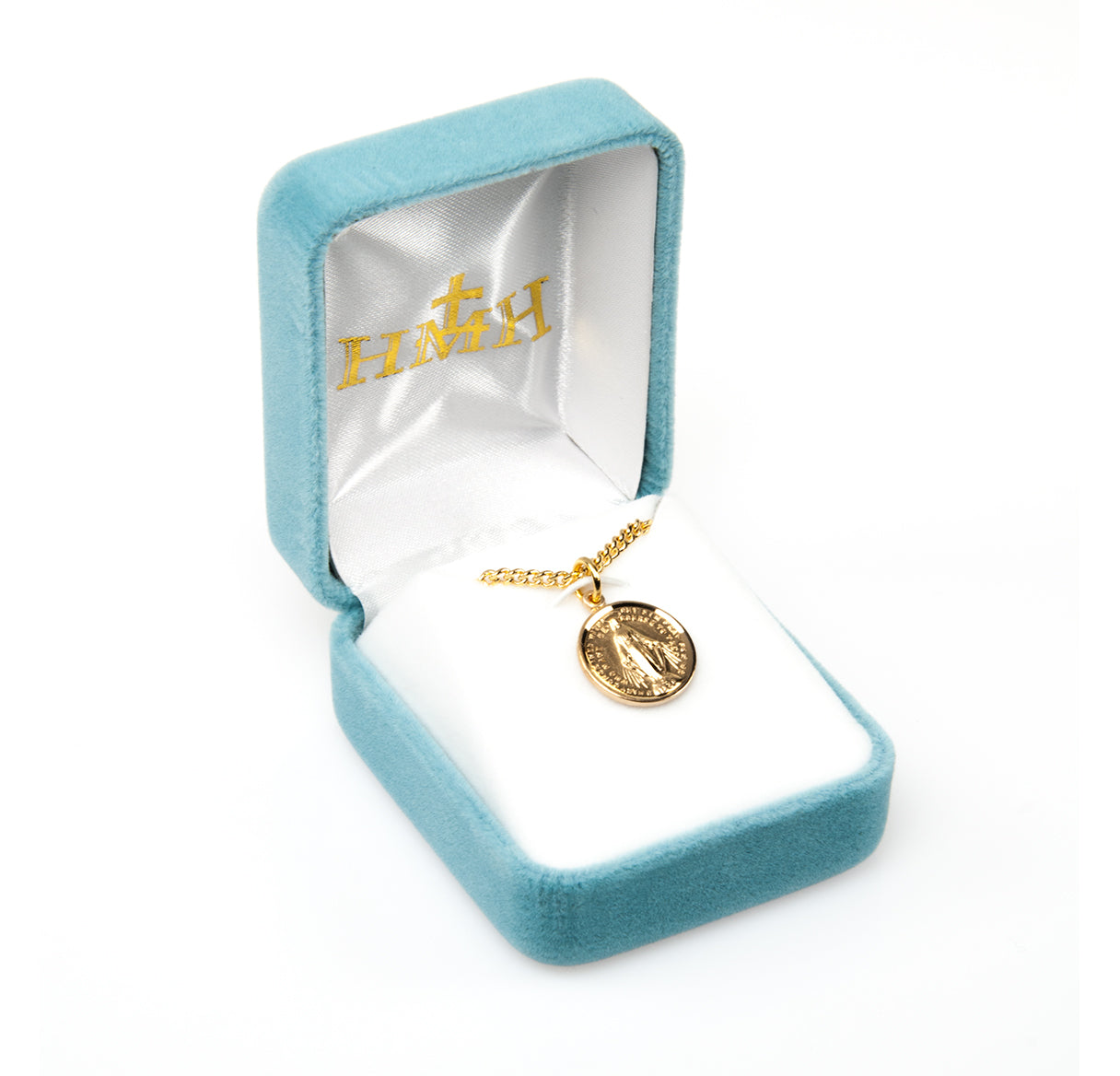 Gold Over Sterling Silver Round Miraculous Medal