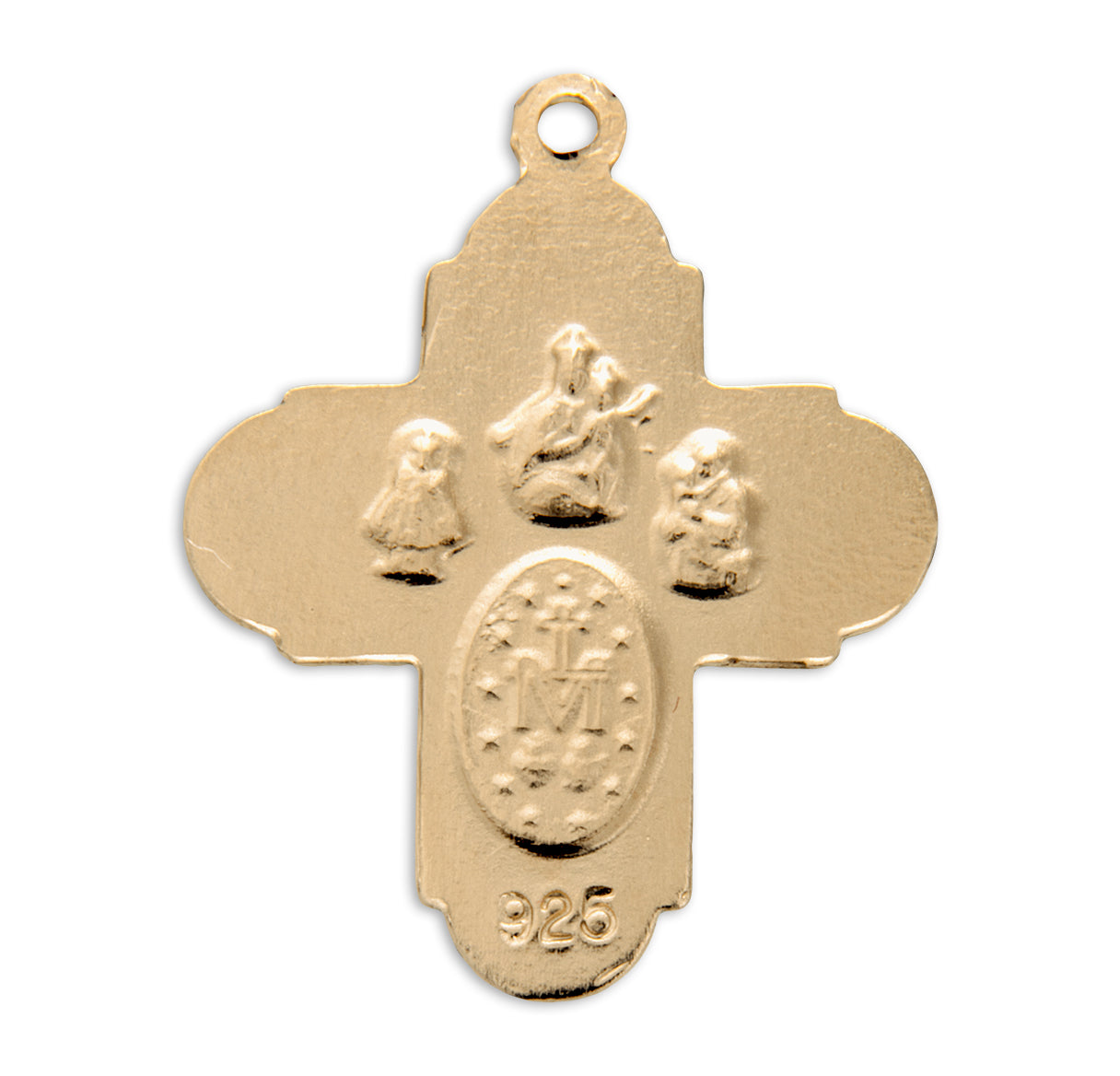 Gold Over Sterling Silver Four-Way Medal