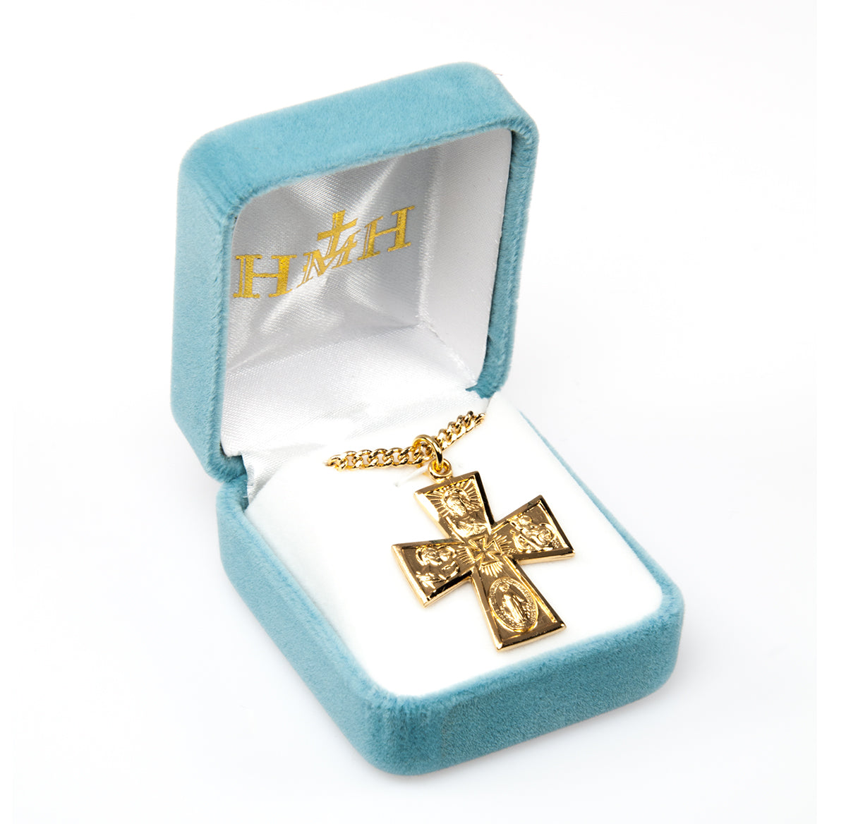 Gold Over Sterling Silver Four-Way Medal