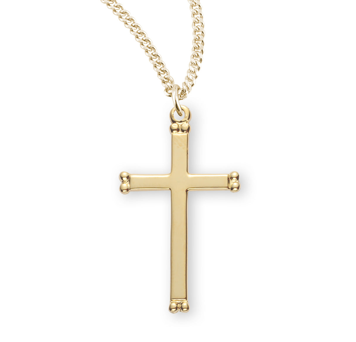 16kt Gold Over Sterling Fancy Cross 20" Ch-Bxd