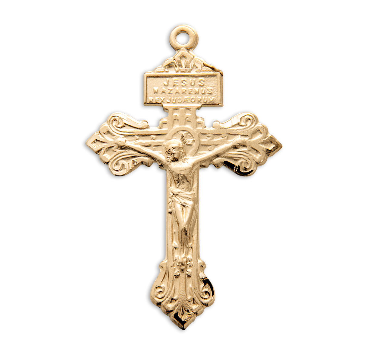 16kt Gold Over Sterling Tiny Cfx 30" Ch-Bxd
