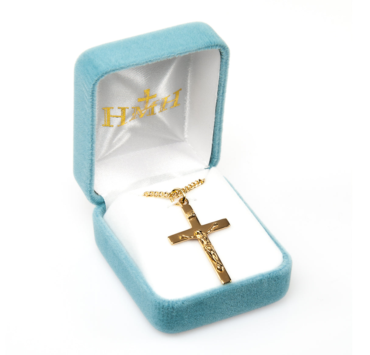 16kt Gold Over Sterling Med High Polished Plain Cfx *20" Ch-Bxd