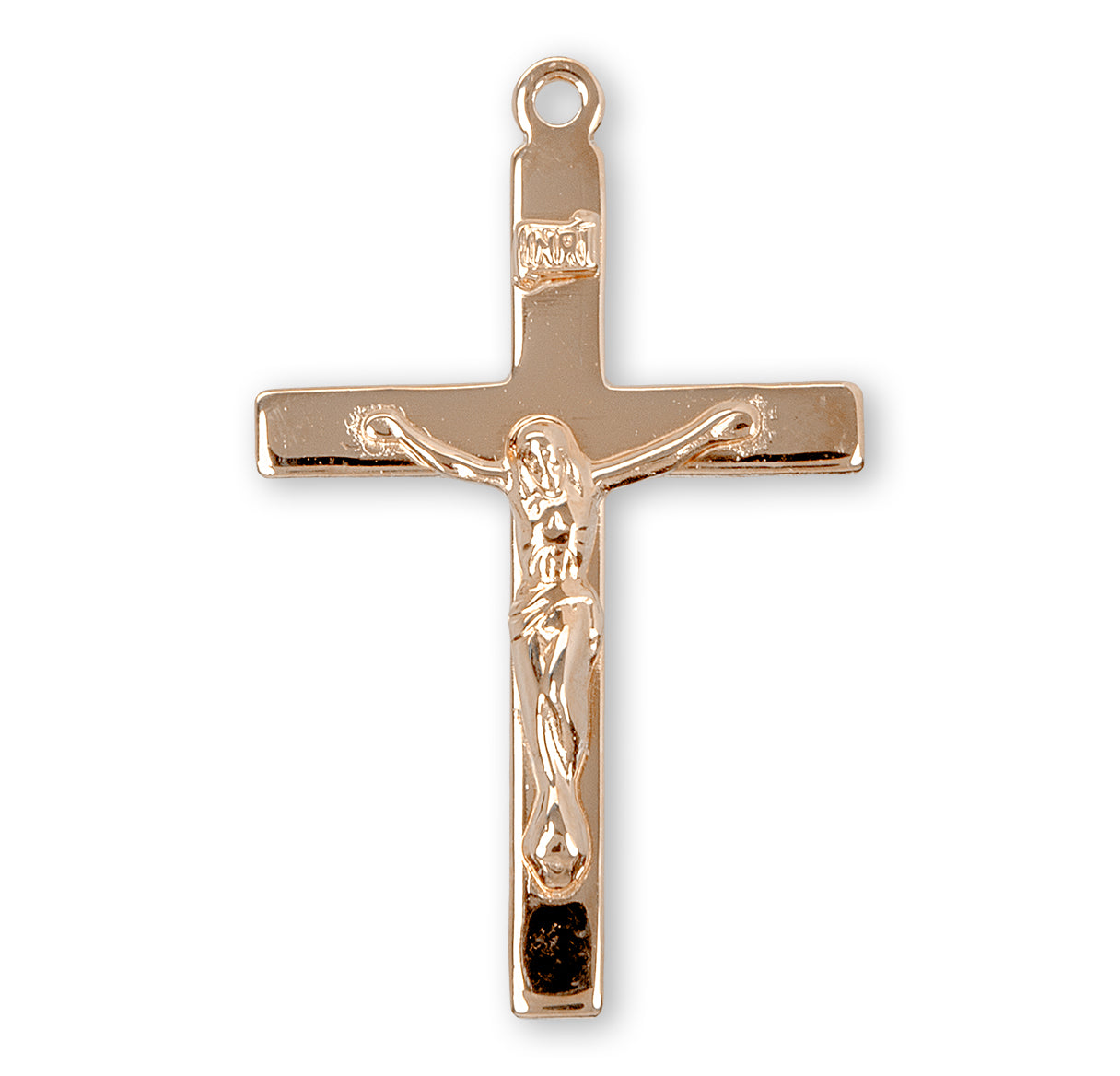16kt Gold Over Sterling Med High Polished Plain Cfx *20" Ch-Bxd