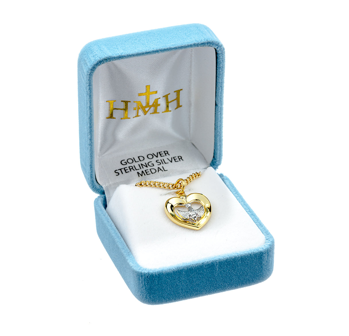 Holy Spirit Gold Over Sterling Silver Two-Tone Medal