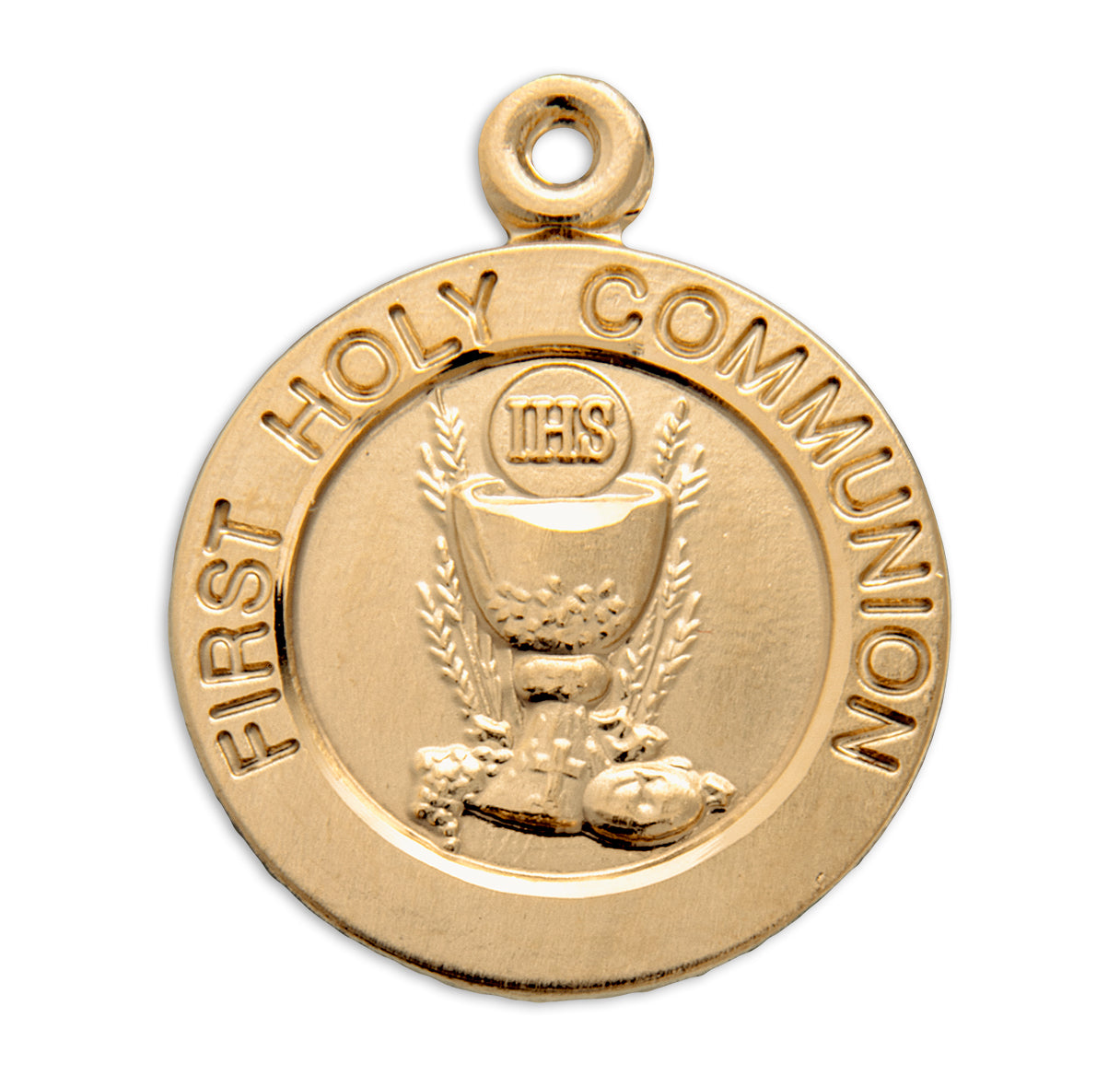 Gold Over Sterling Silver First Holy Communion Pendant
