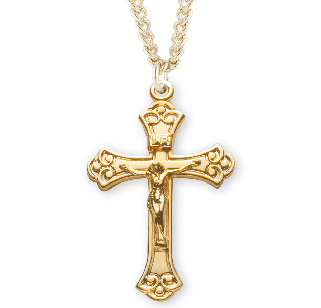16kt Gold Over Sterling Med Fancy Cfx 30" Ch-Bxd