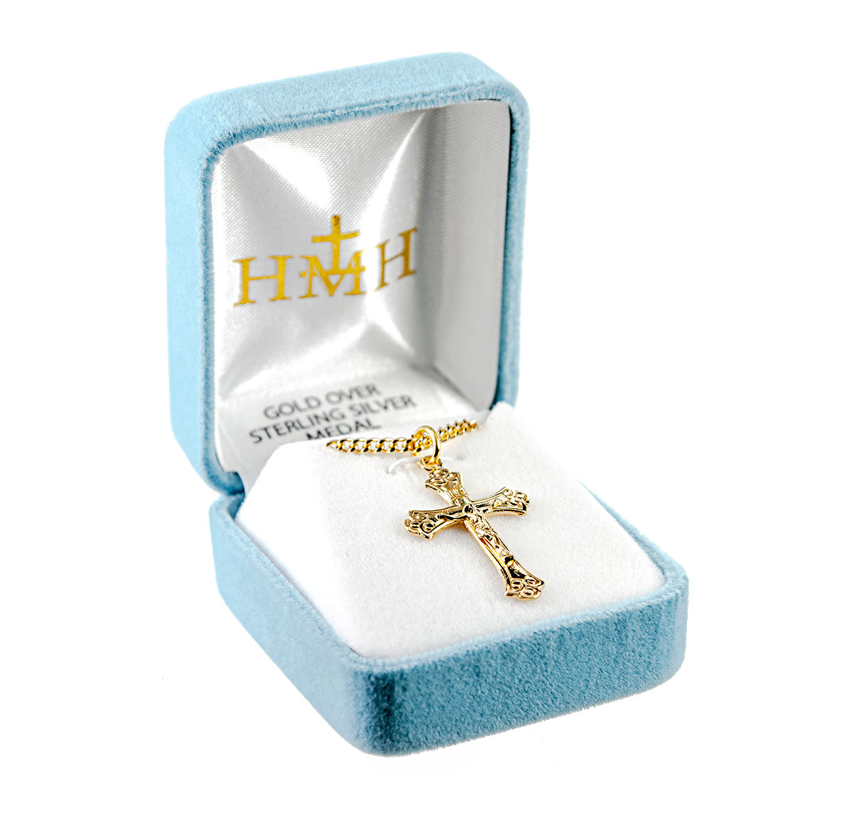 16kt Gold Over Sterling Med Fancy Cfx 30" Ch-Bxd