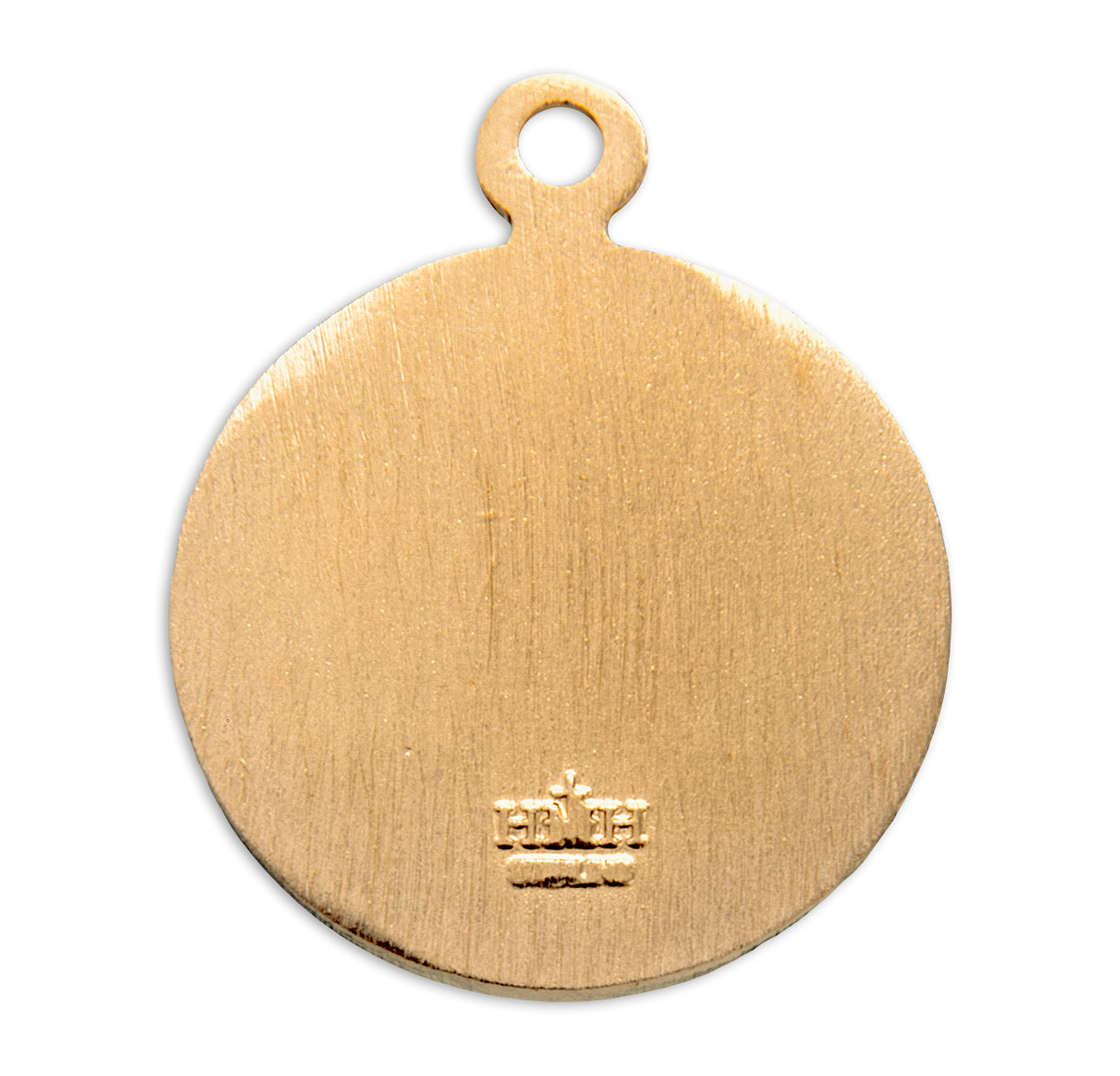 Patron Saint Joseph Round Gold Over Sterling Silver Medal