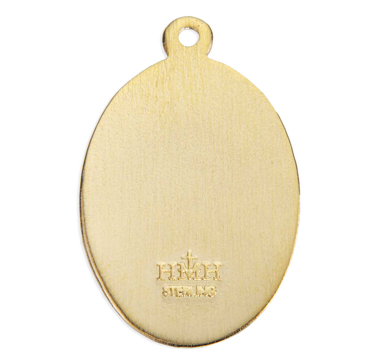 16kt Gold Over Sterling Oval St Carlo Acutis Medal- 20"
