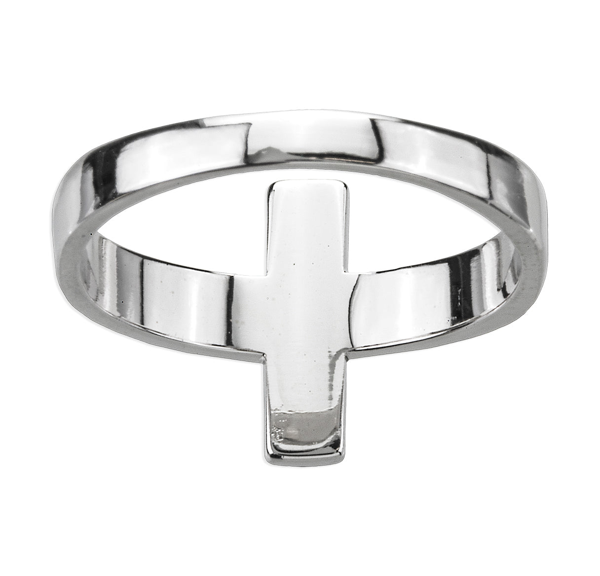 Sterling Silver Crucifix Ring Size 8
