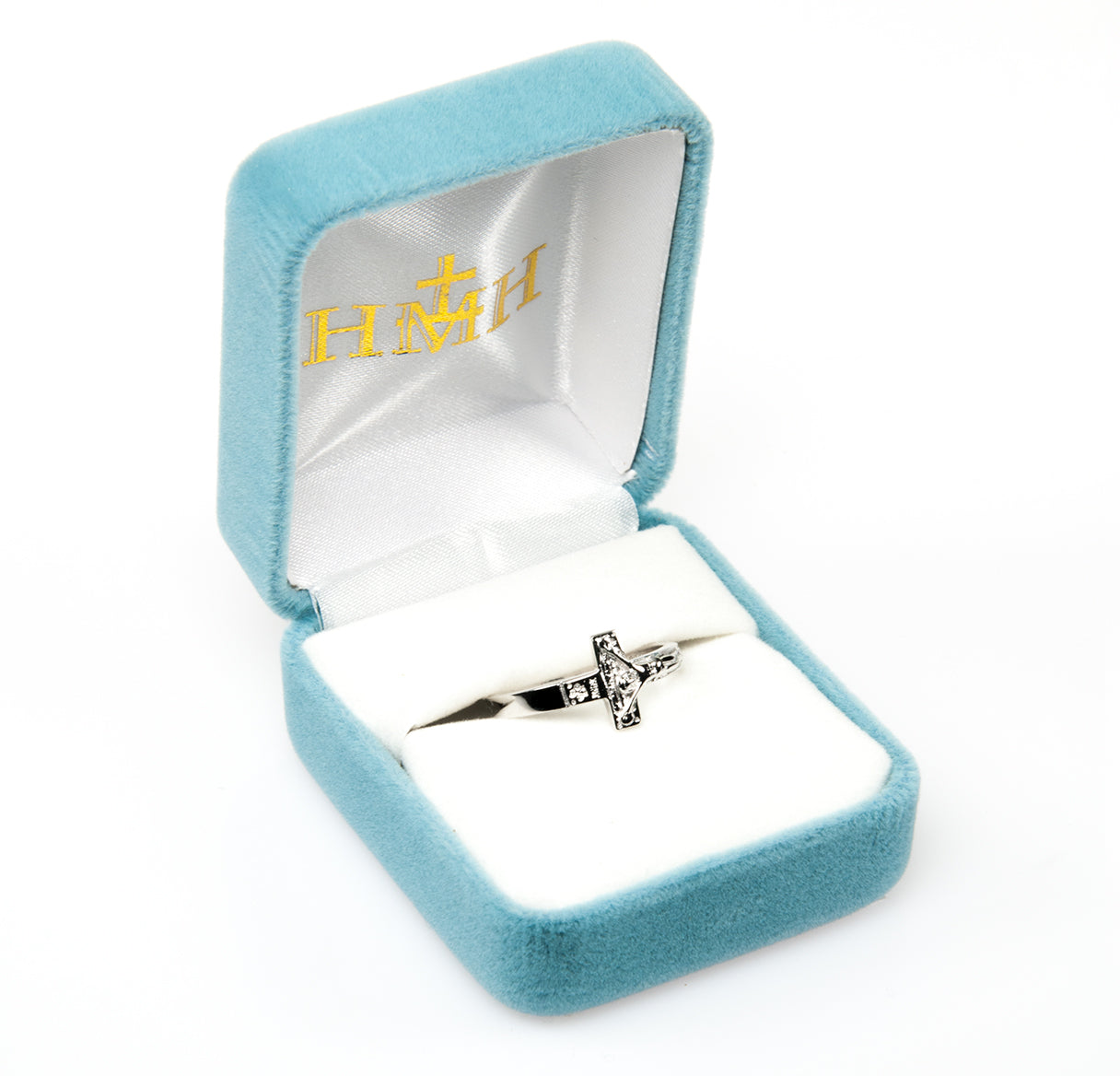 Sterling Silver Crucifix Ring Size 9