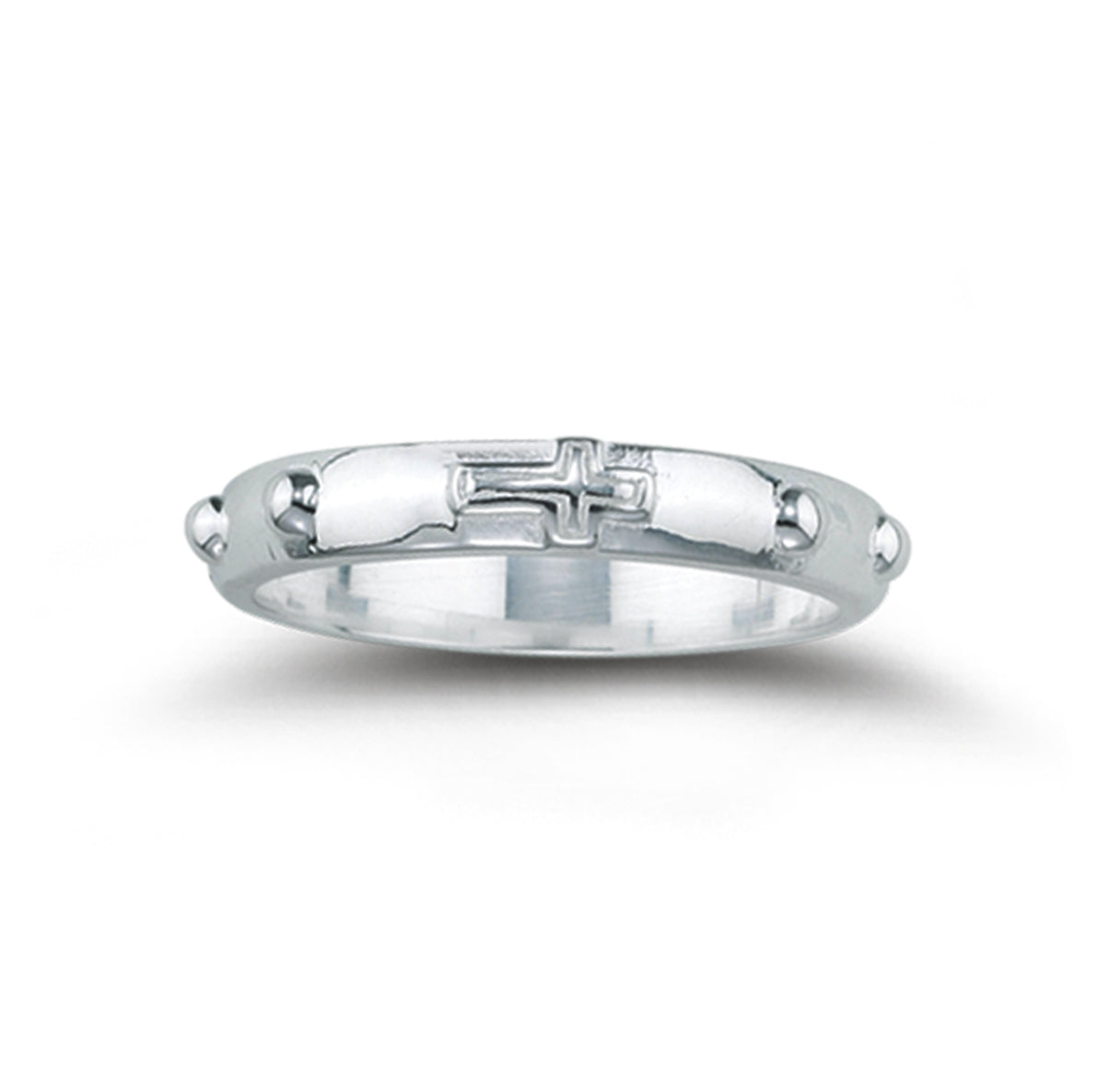 Sterling Silver Rosary Ring Size 11
