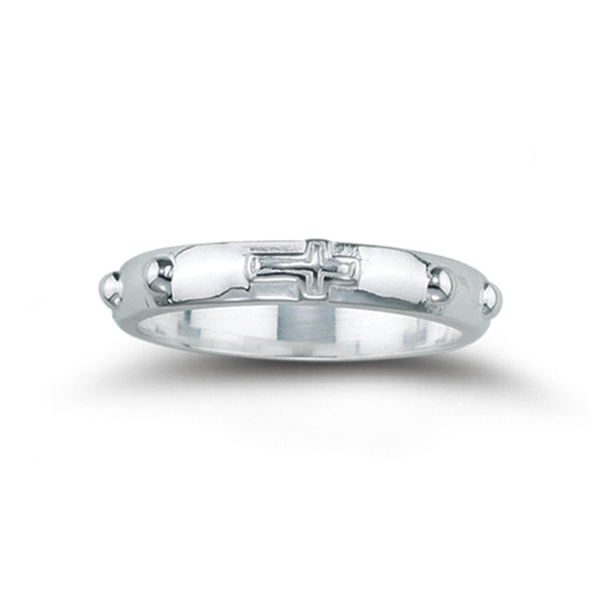 Sterling Silver Rosary Ring Size 12