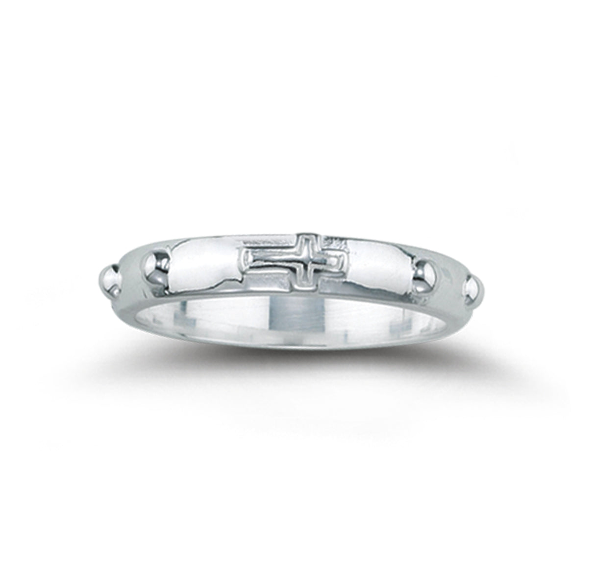 Sterling Silver Rosary Ring Size 8
