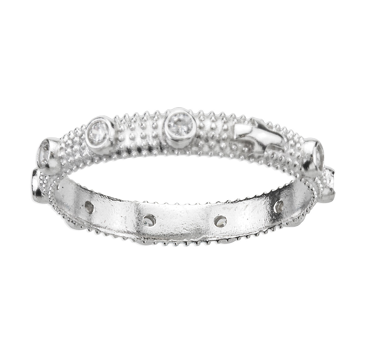 Sterling Silver Rosary Ring Size 9