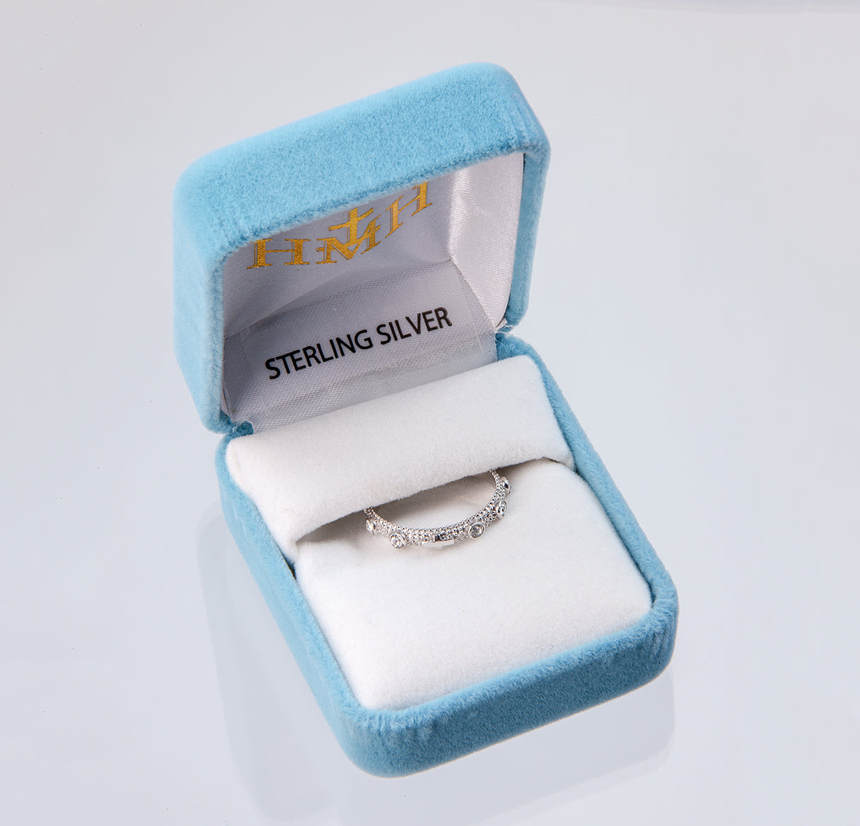 Sterling Silver Rosary Ring Size 9