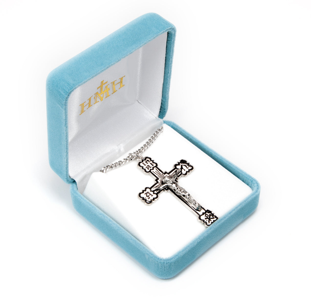 Alpha and Omega Epoxy Sterling Silver Medal
