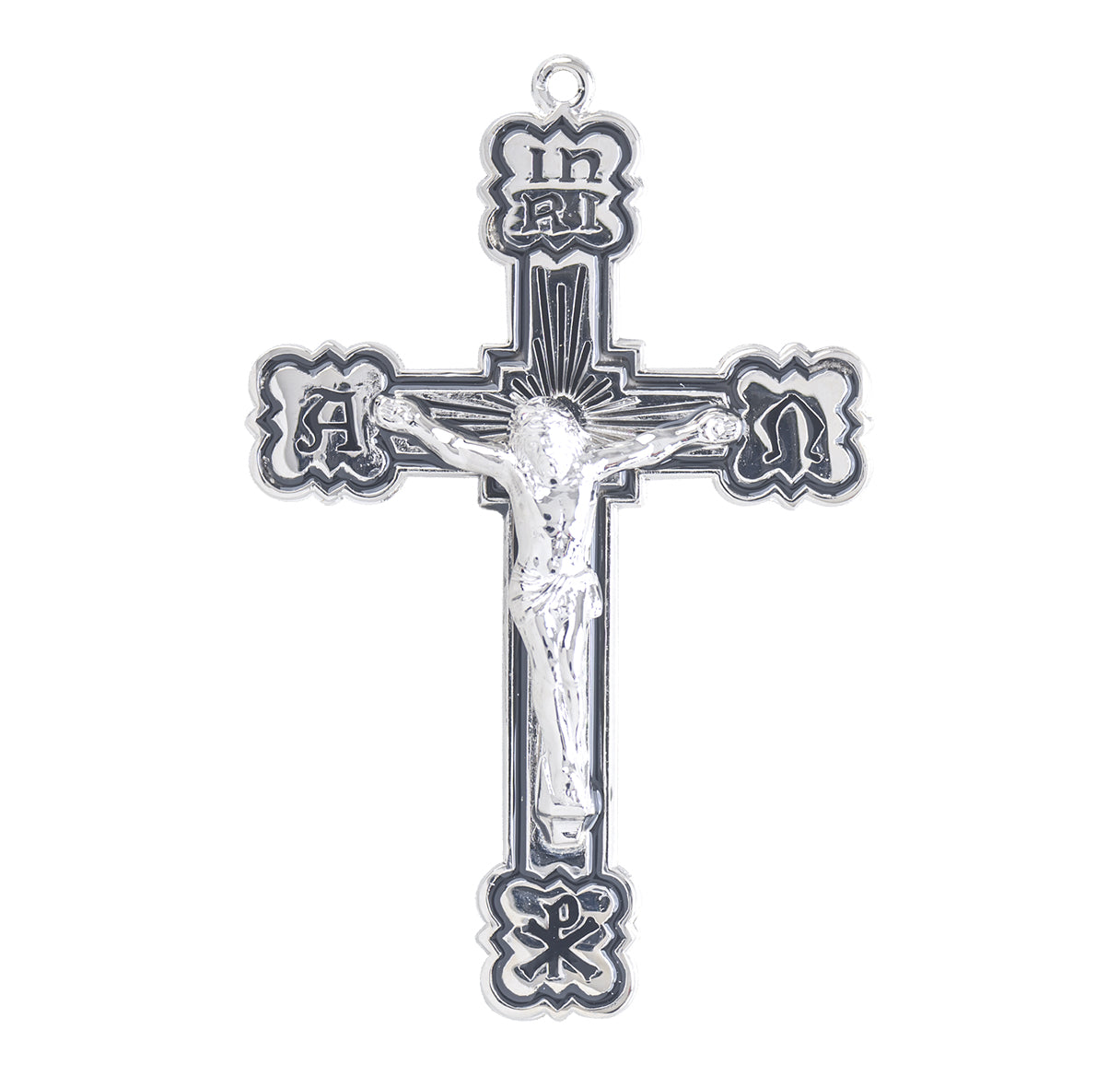 Alpha and Omega Epoxy Sterling Silver Medal
