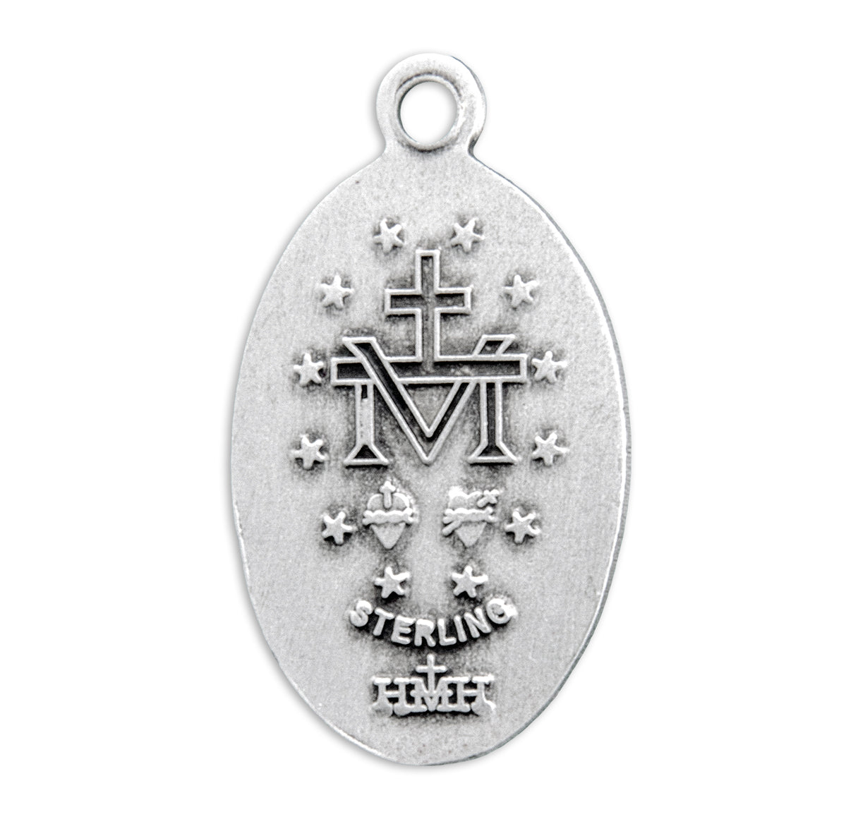 Sterling Silver Oval Miraculous Medal
