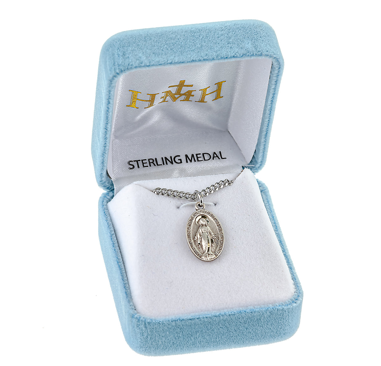 Sterling Silver Oval Miraculous Medal