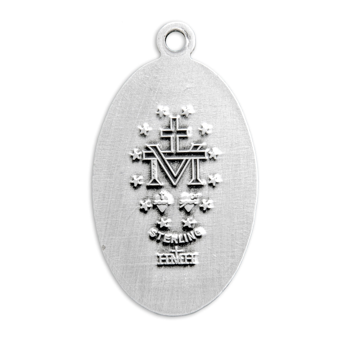Sterling Silver Oval Miraculous Medal