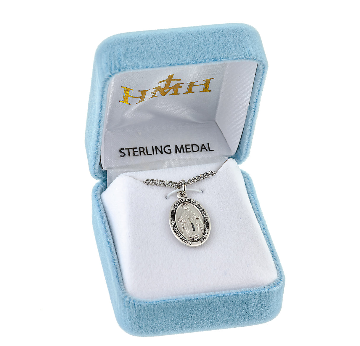Sterling Silver Oval Miraculous Medal