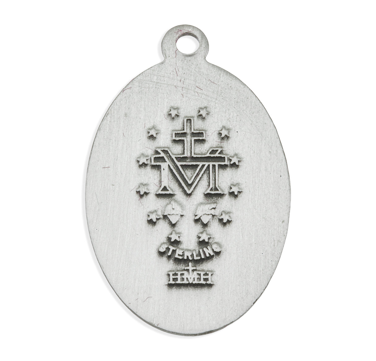 Sterling Silver Oval Miraculous Medal