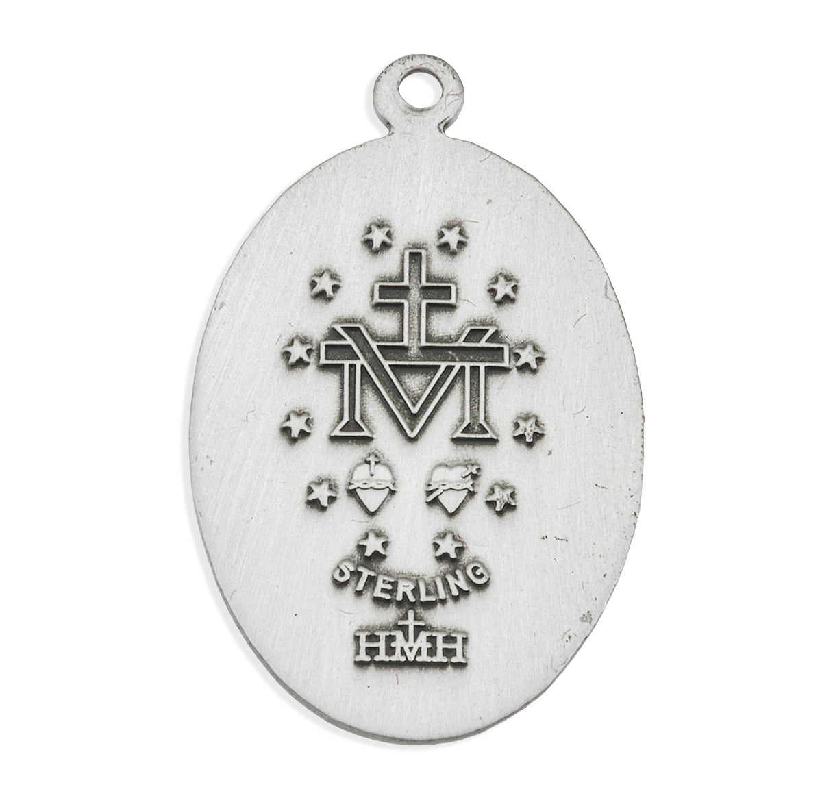Sterling Silver Oval Miraculous Medal