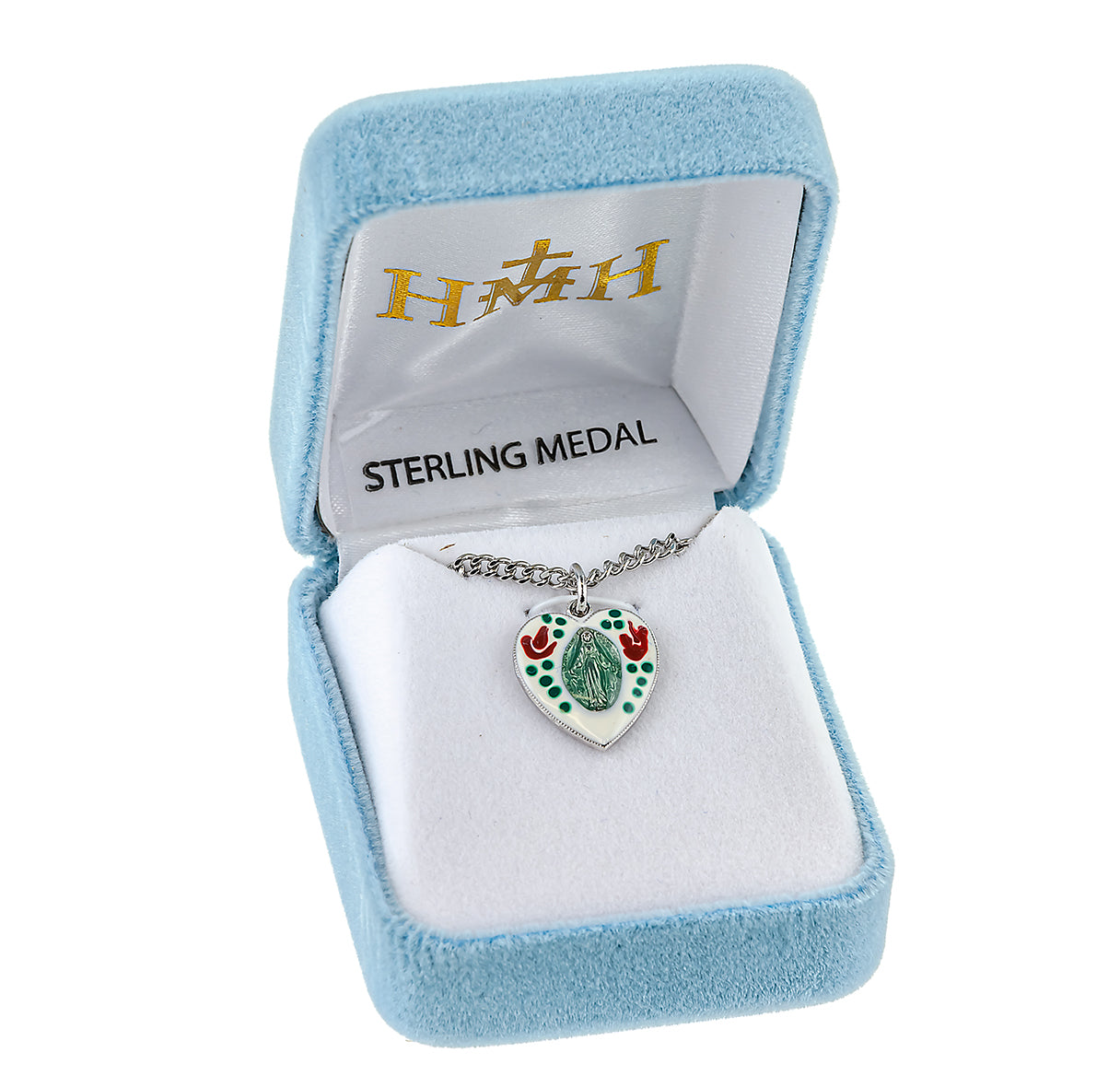 Sterling Silver Epoxy Miraculous Medal