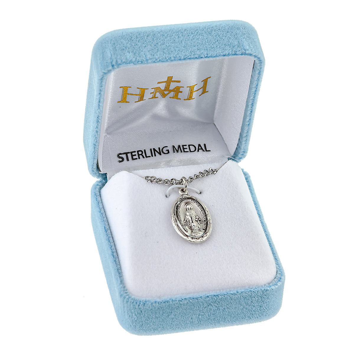 Sterling Silver Oval Miraculous Medal