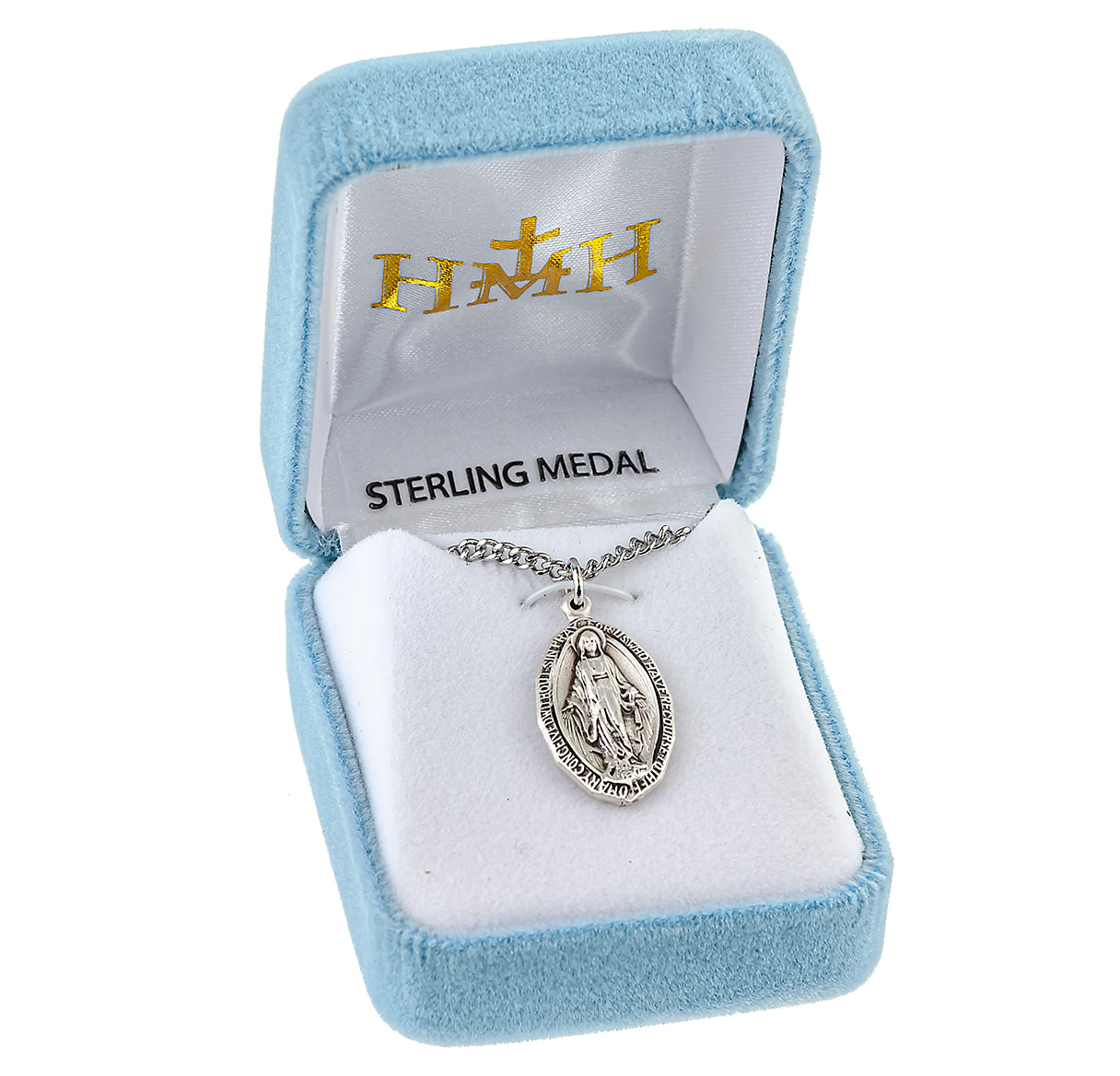 Sterling Silver Oval Miraculous Medal