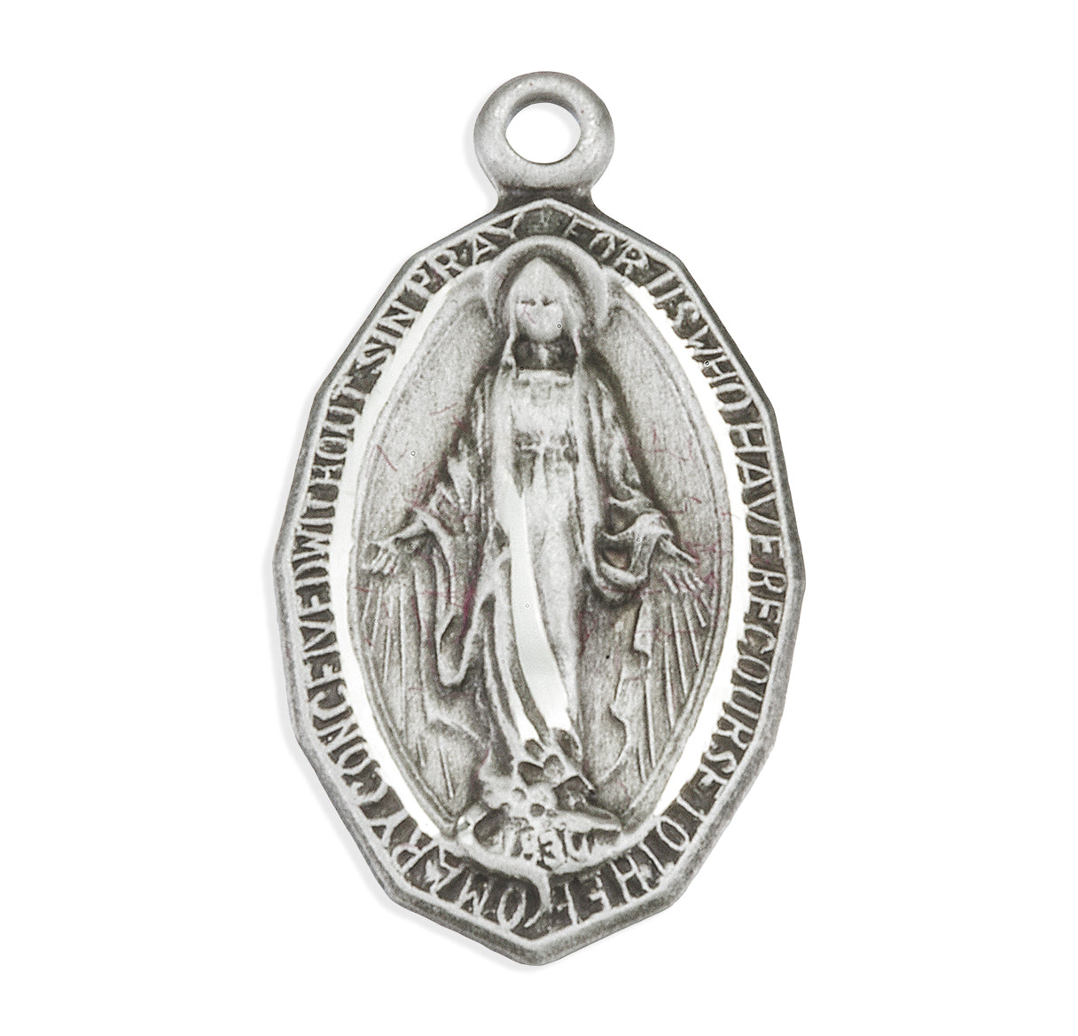 Sterling Silver Oval Miraculous Medal