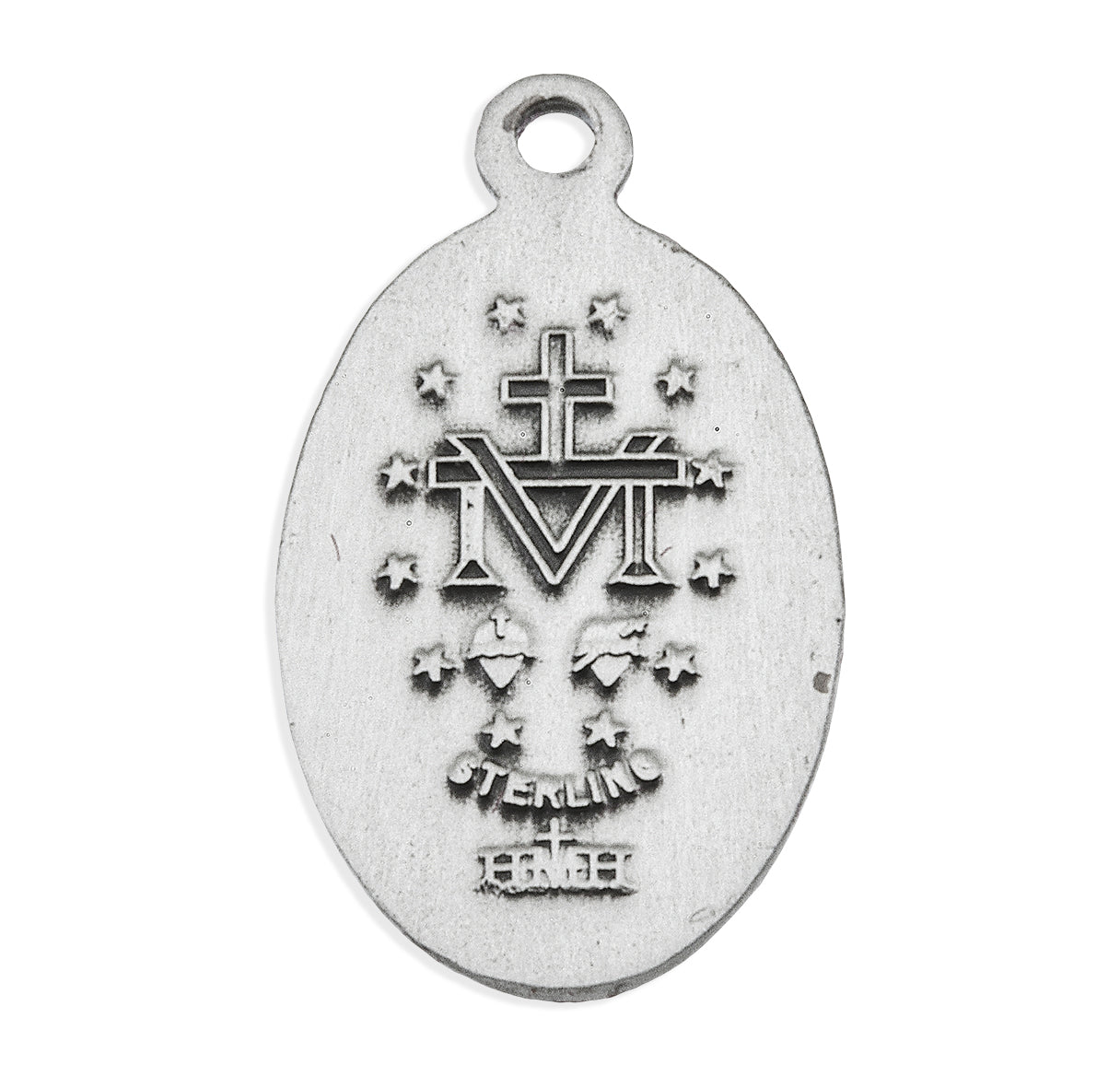 Sterling Silver Oval Miraculous Medal