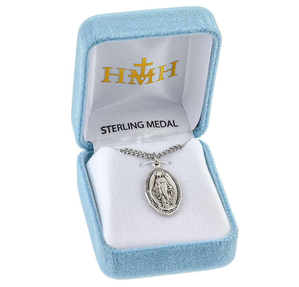 Sterling Silver Oval Miraculous Medal