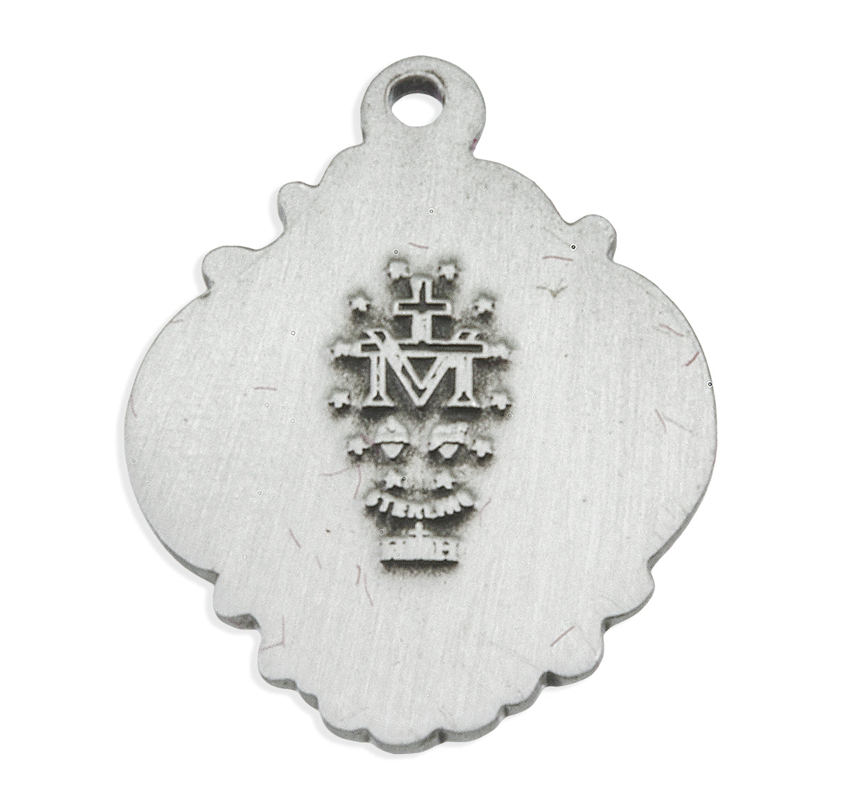 Sterling Silver Fancy Baroque Style Miraculous Medal