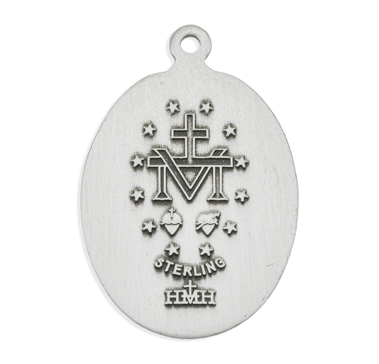 Sterling Silver Oval Miraculous Medal