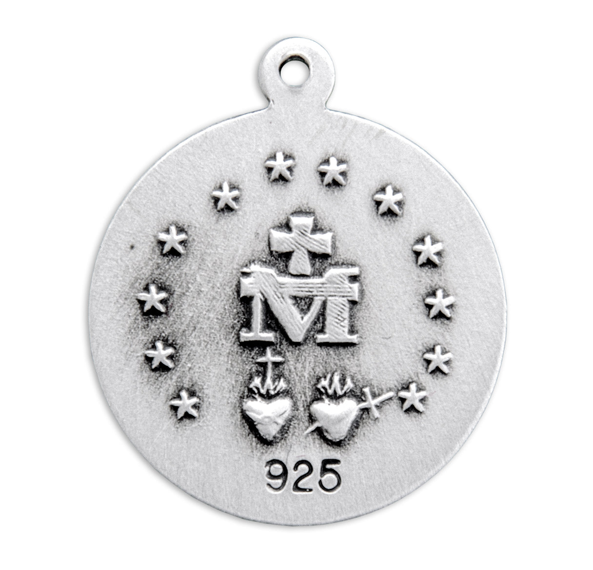 Sterling Silver Round Miraculous Medal