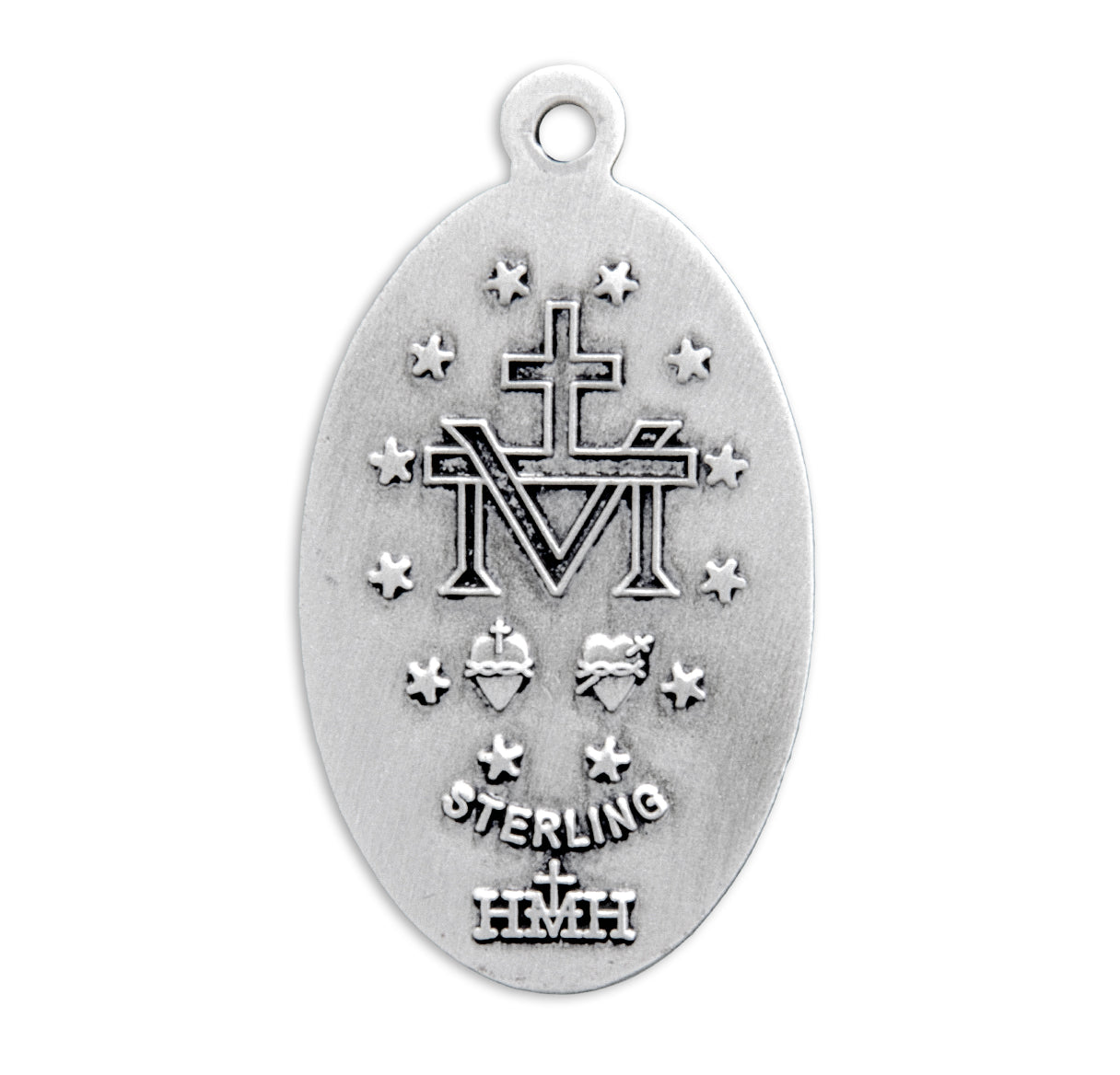 Sterling Silver Oval Miraculous Medal