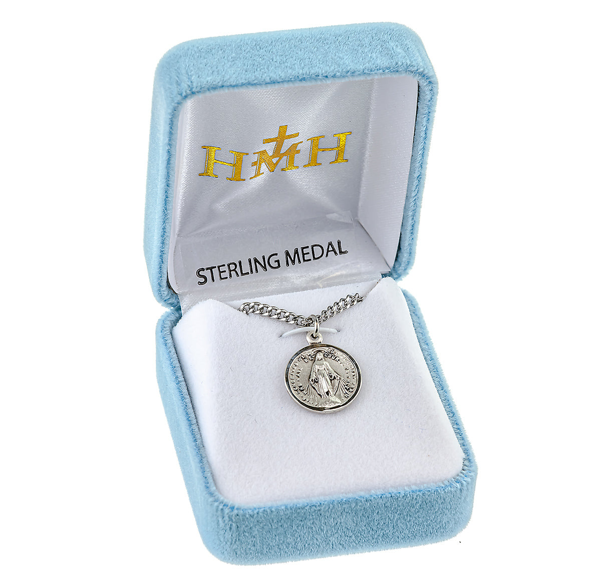 Sterling Silver Round Miraculous Medal