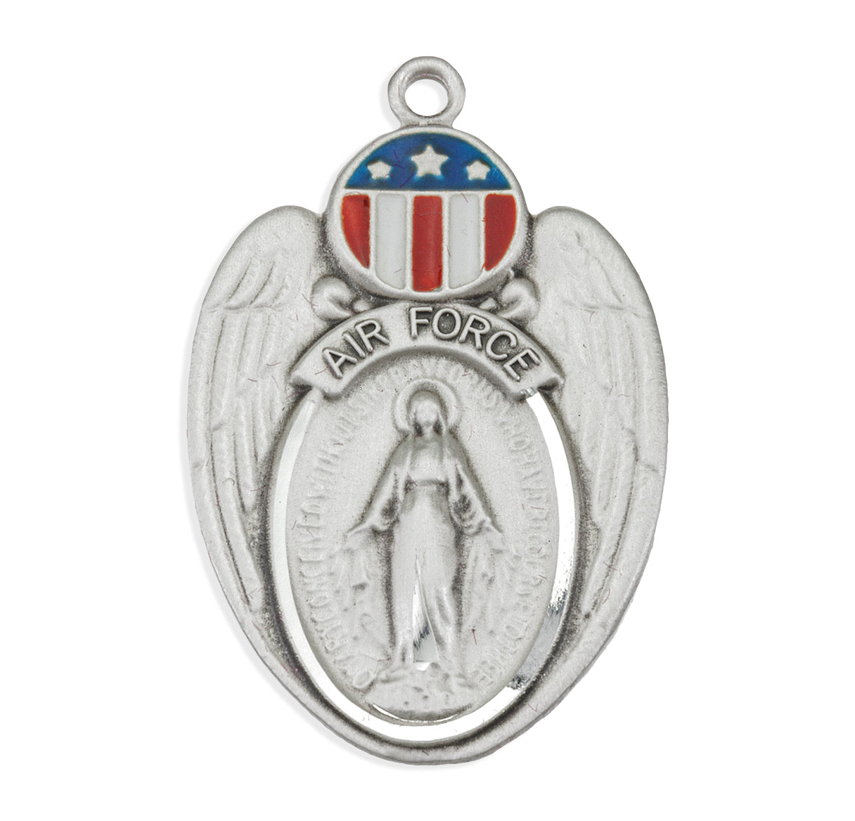 Air Force Sterling Silver Epoxy Miraculous Medal
