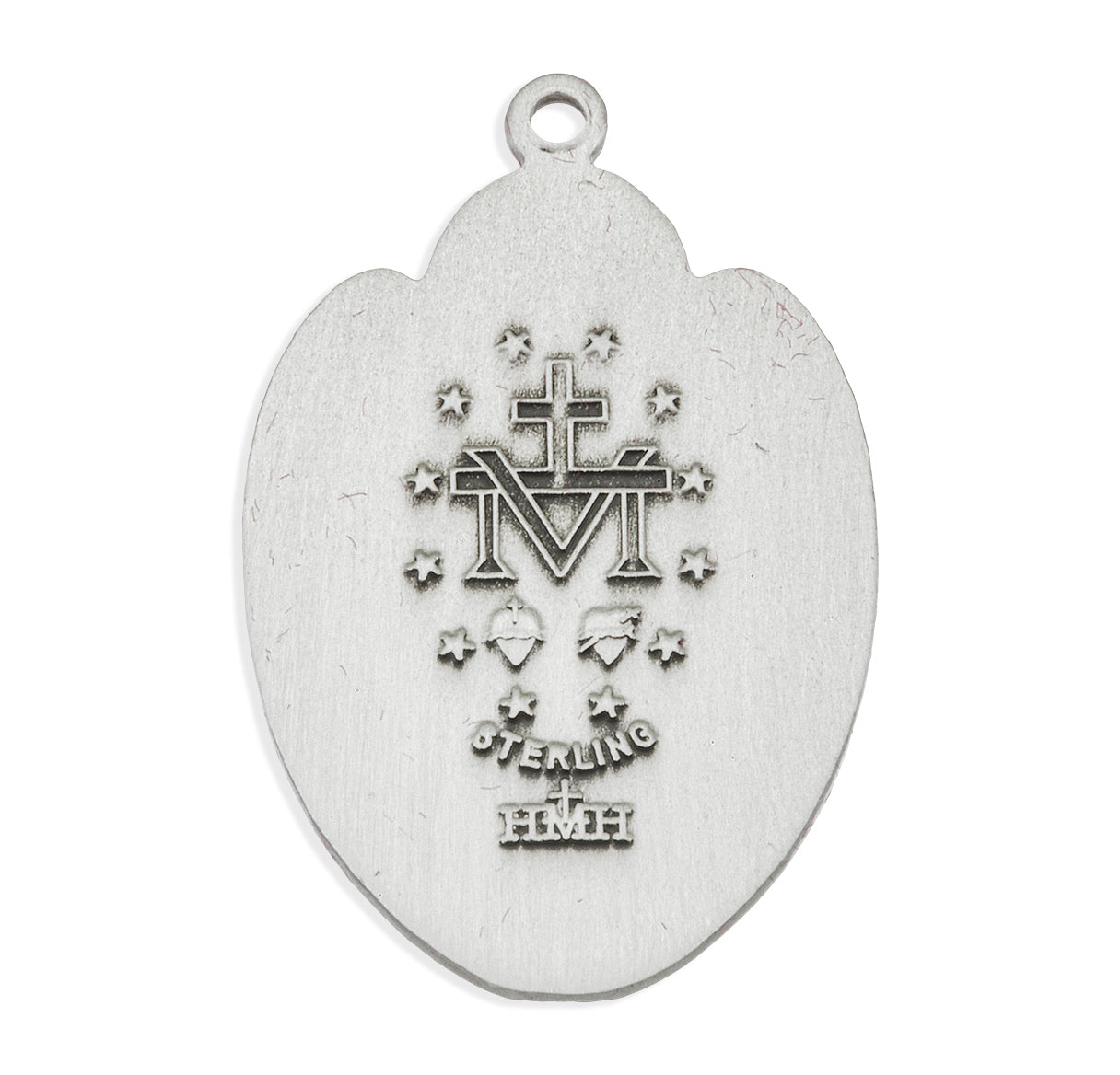 Marines Sterling Silver Epoxy Miraculous Medal