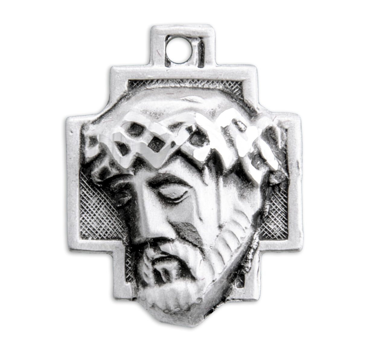 Sterling Silver Christ Head 16" Ch-Bxd