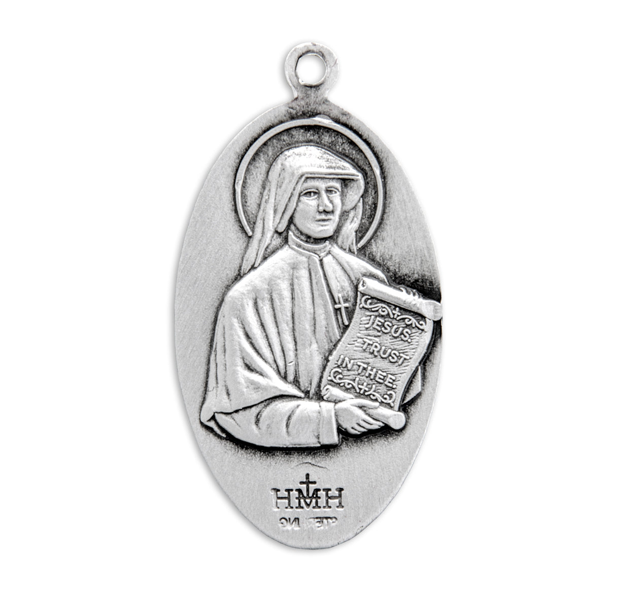 Divine Mercy/Saint Faustina Sterling Silver Medal