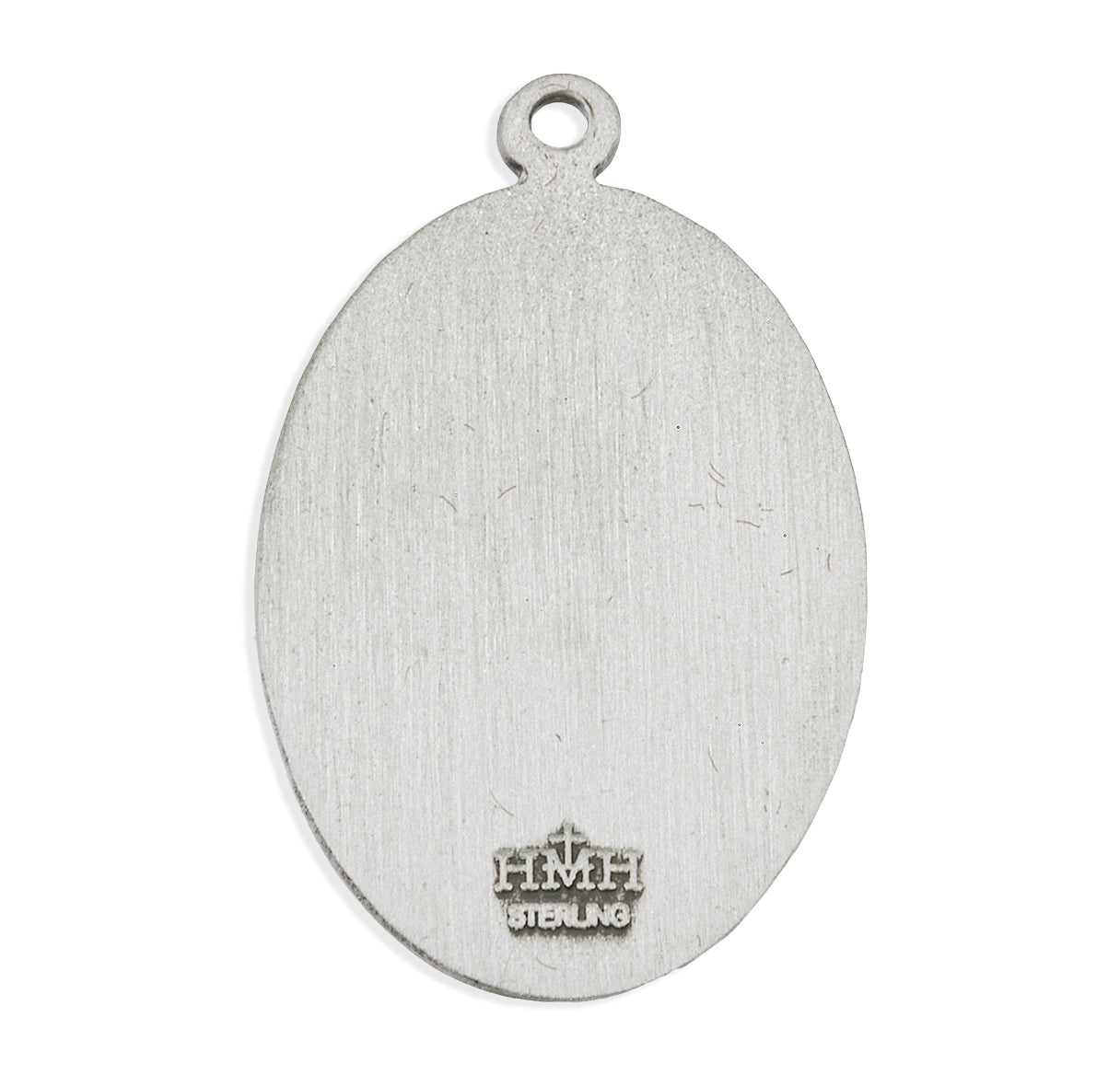 Divine Mercy Oval Sterling Silver Medal