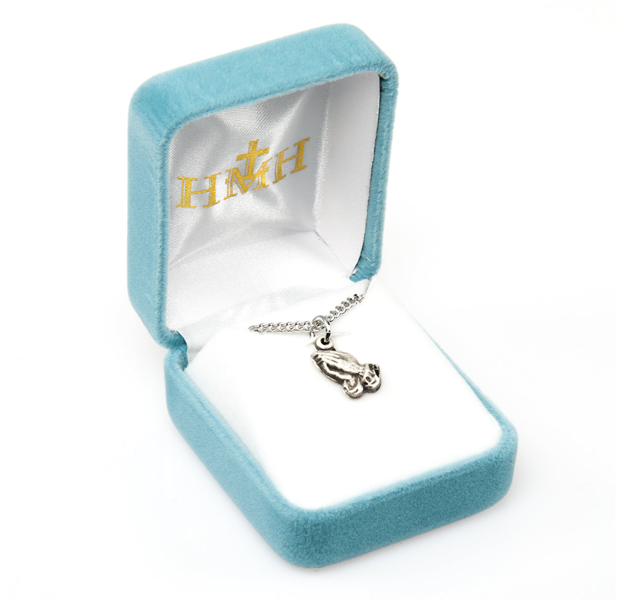 Praying Hands Sterling Silver Medal