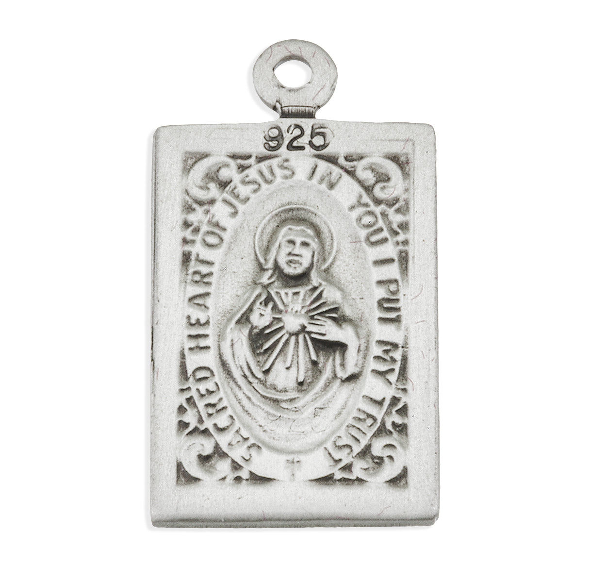 Our Lady of Mount Carmel Sterling Silver Scapular Medal
