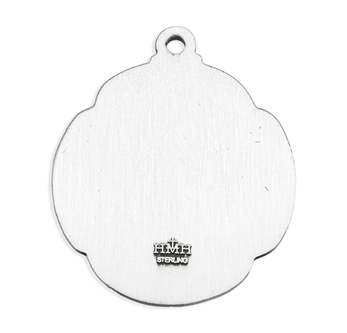 Saint Christopher Rounded Cross Sterling Silver Medal