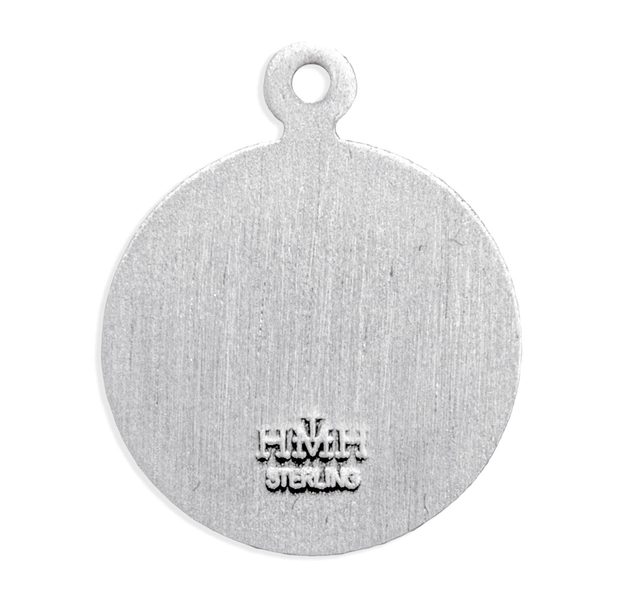 Sterling Silver Round Holy Baptism Medal on a 13"