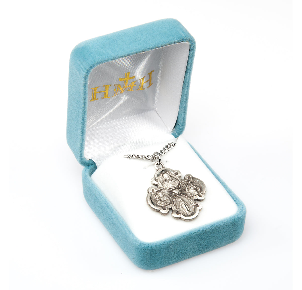 Sterling Silver 4-Way Medal